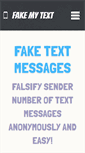 Mobile Screenshot of fakemytextmessage.com