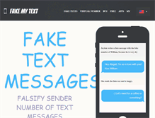 Tablet Screenshot of fakemytextmessage.com